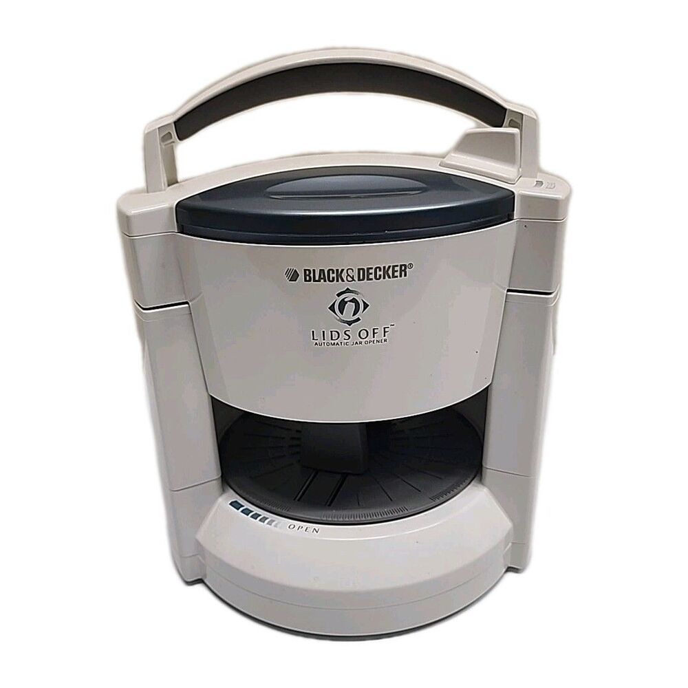 Black & Decker Lids Off Automatic Jar Opener Adjustable For Any Size Jar JW200